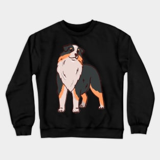 Black tri Aussie Crewneck Sweatshirt